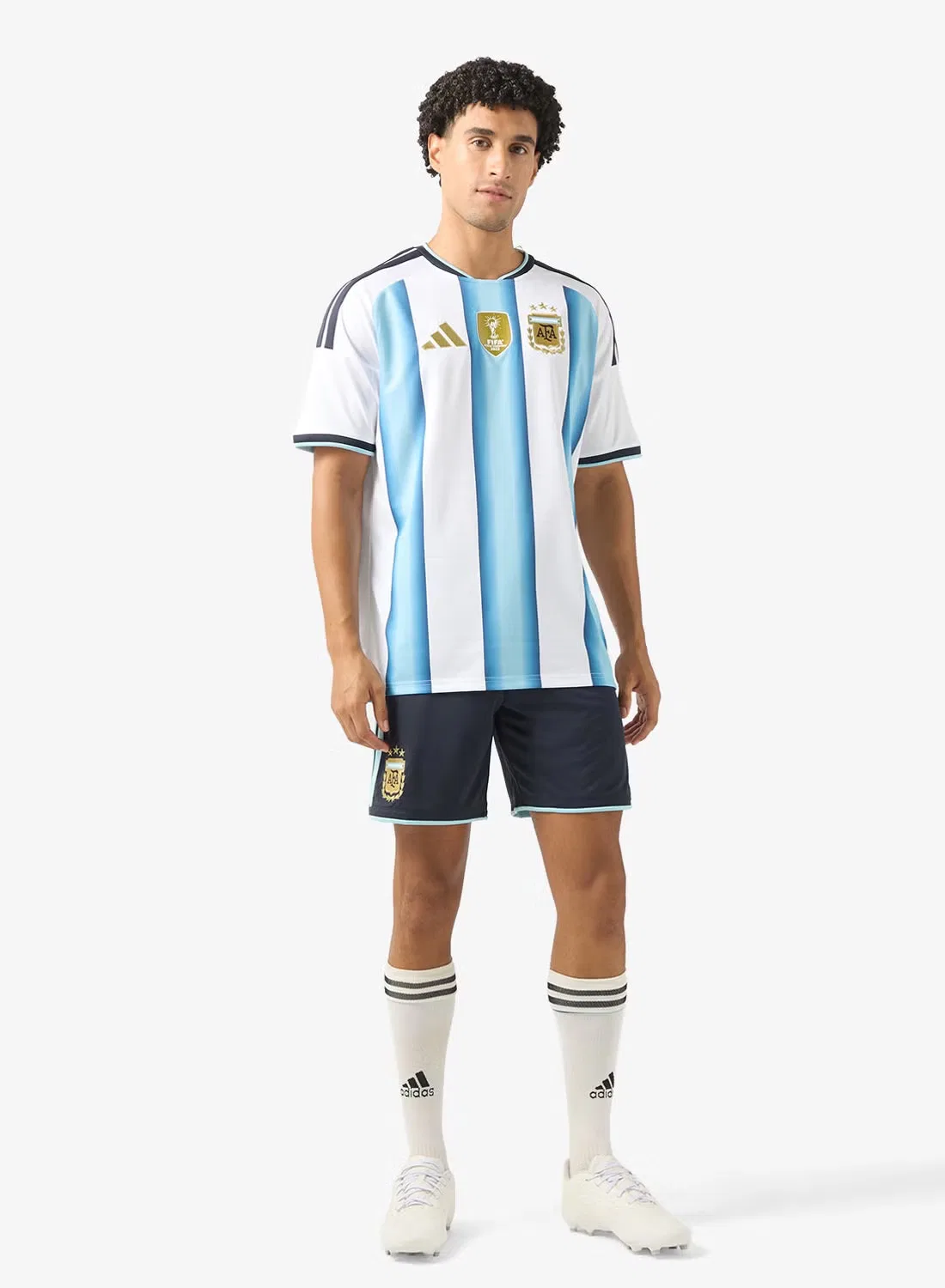 Джерси футбольное с длинным рукавом Argentina 2026 Adidas, белый — фото 4