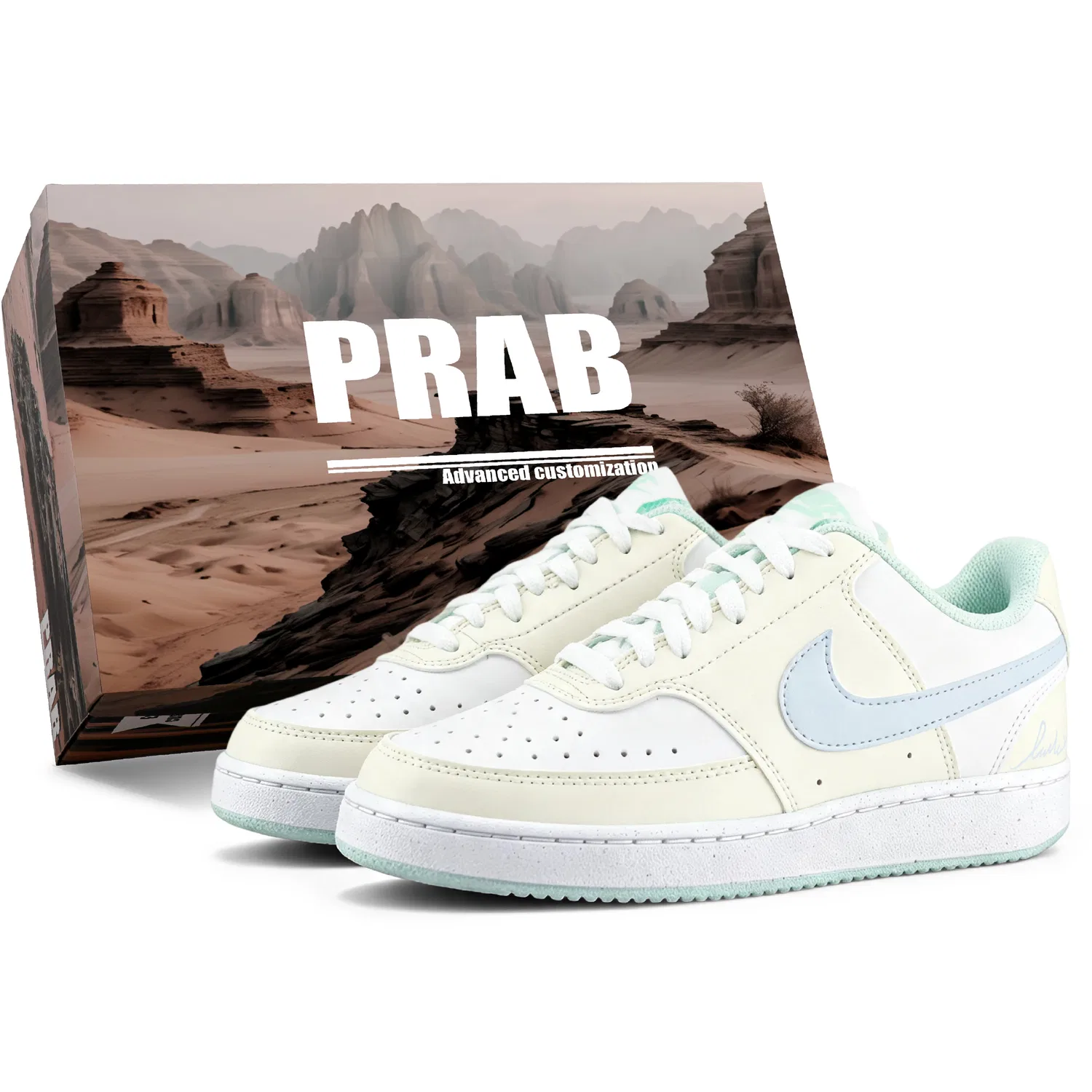 Детские кроссовки для скейтбординга с принтом Court Borough Kids' Skateboarding Shoes Nike