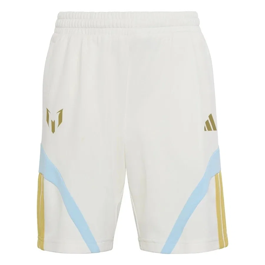 Детские спортивные шорты с регулируемым поясом Messi Hot Sho Y adidas, Белый — фото 2