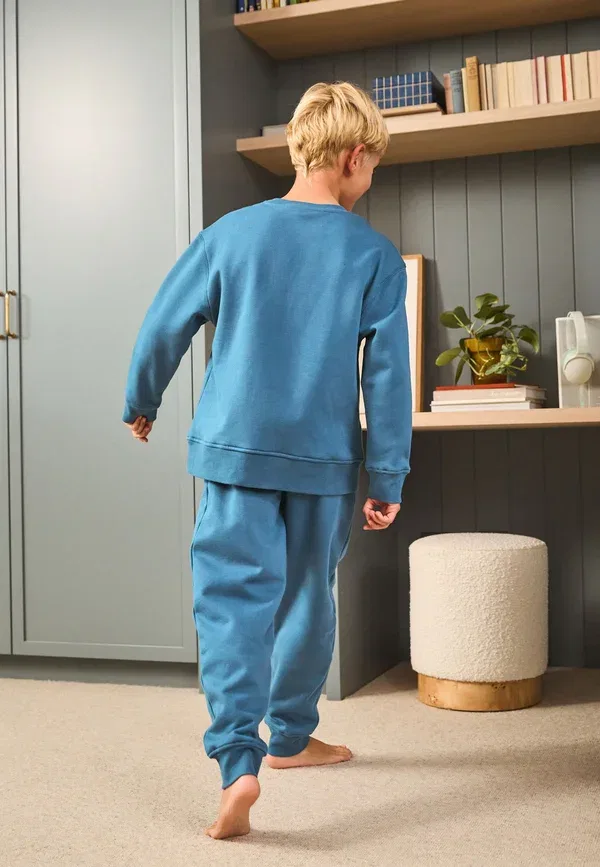 Пижамный комплект хлопковый Pyjama set Next, синий — фото 4