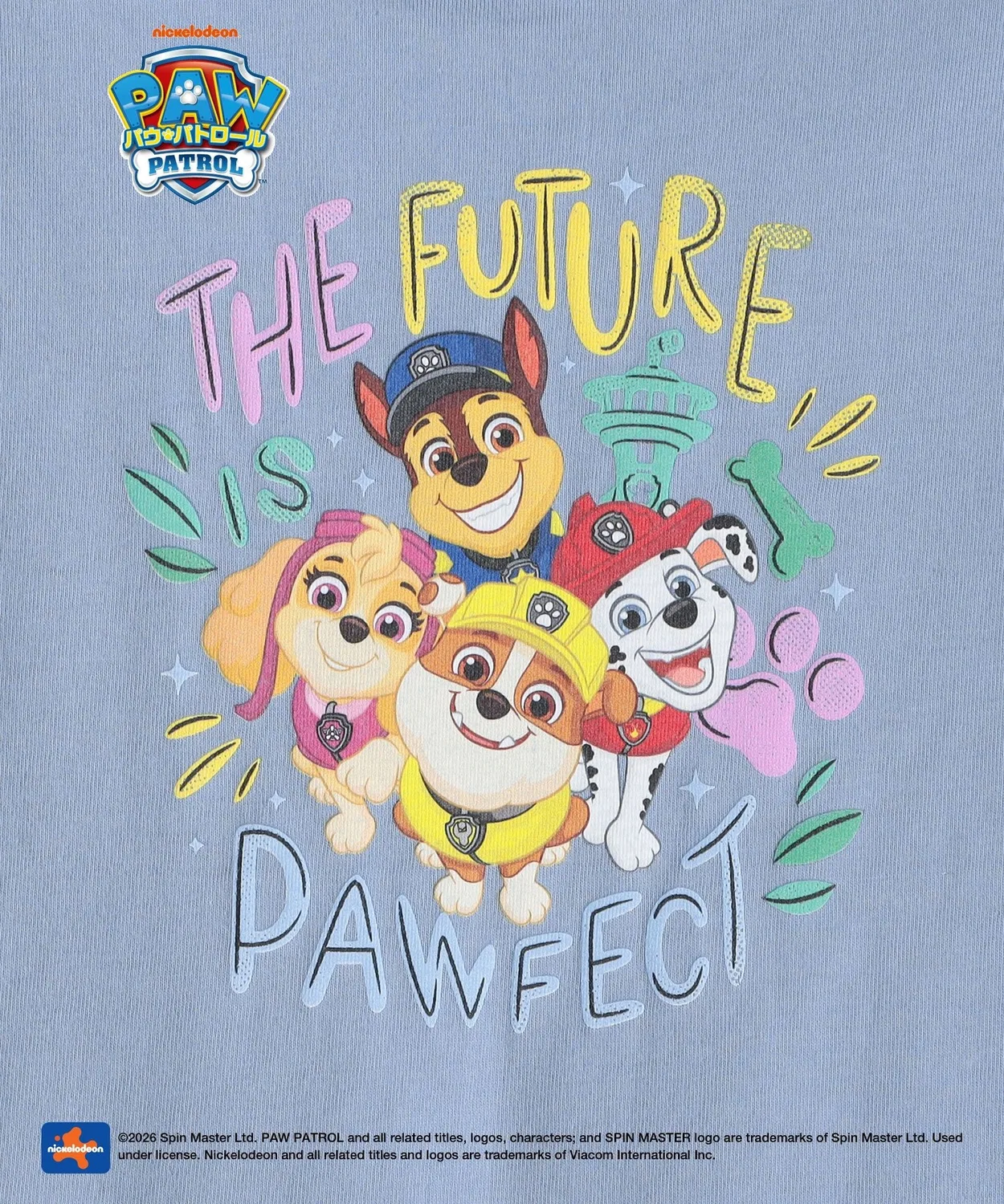Детская футболка с принтом Paw Patrol Light White SHIPS Colors — фото 3