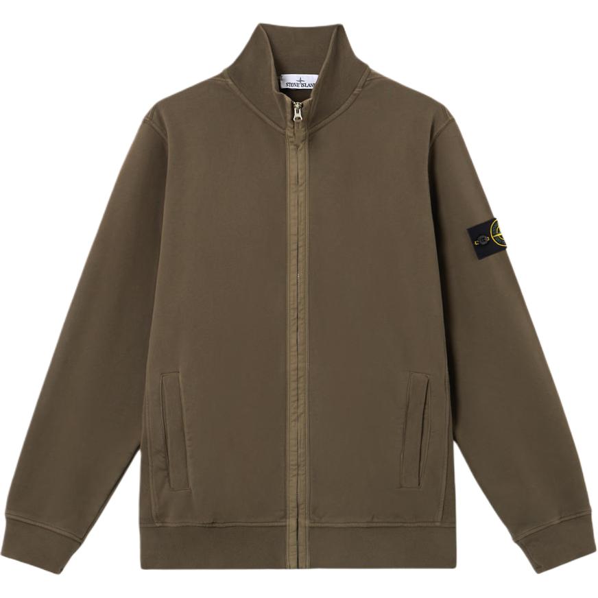 

Свитшот с логотипом-нашивкой STONE ISLAND, army зеленый