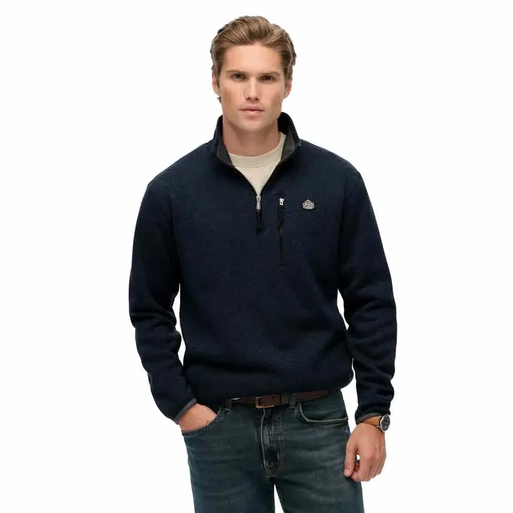 Свитшот с полузастежкой Storm Fleece Superdry, синий
