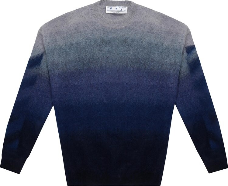 

Толстовка Off-White Diag Brushed Knit Crewneck 'Blue', синий