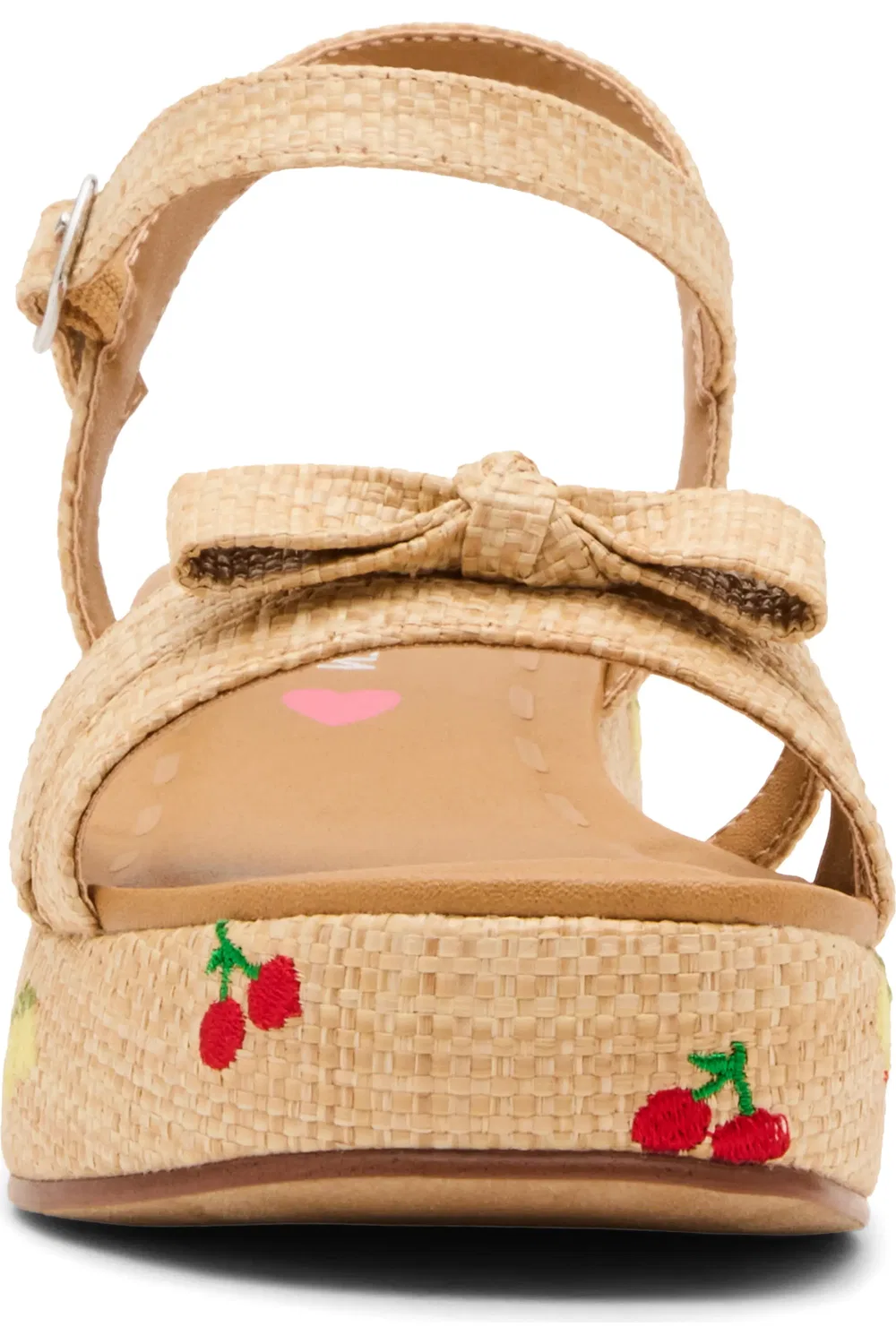 Детские сандалии на платформе с плетеным верхом JMagenta Steve Madden, Natural Multi — фото 3