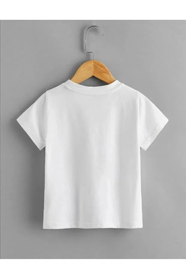Детская футболка для девочек с принтом Kuromi Print Generic Brands, White — фото 3