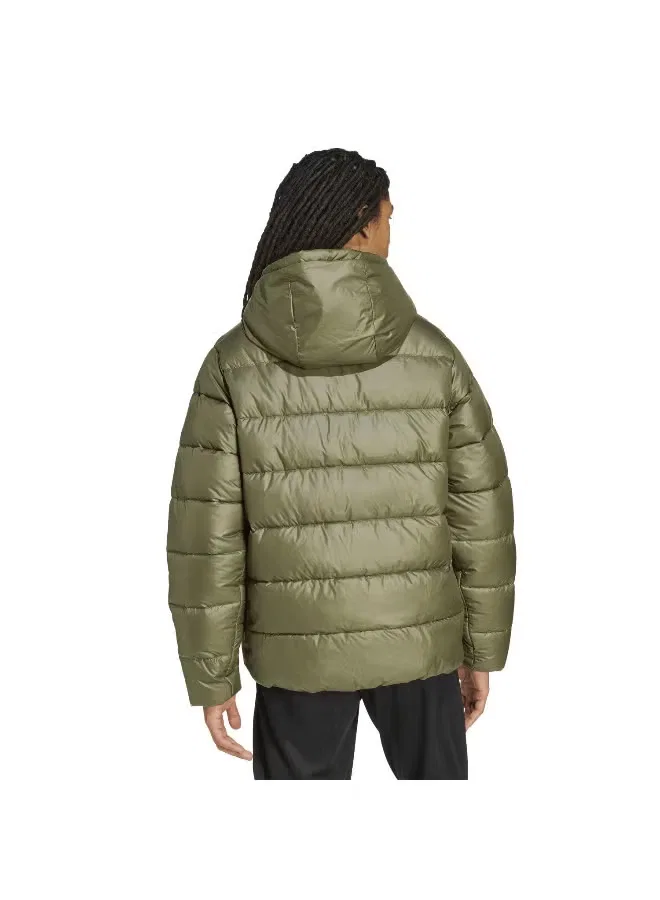 Куртка утепленная с капюшоном Ess sd puf hd j Adidas, оливковый — фото 3
