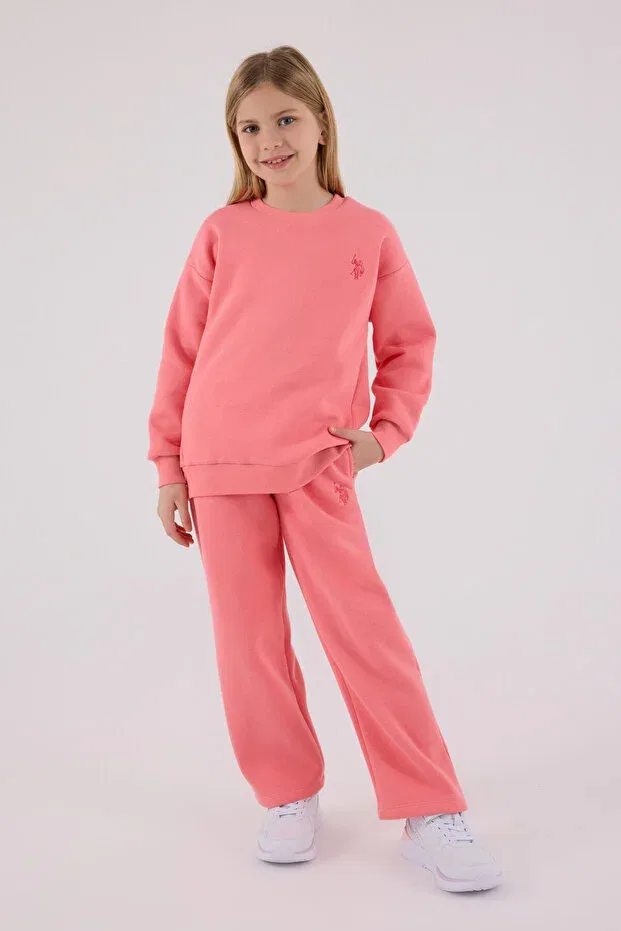 Детский комплект спортивного костюма для девочек U.S. Polo Assn., Pink
