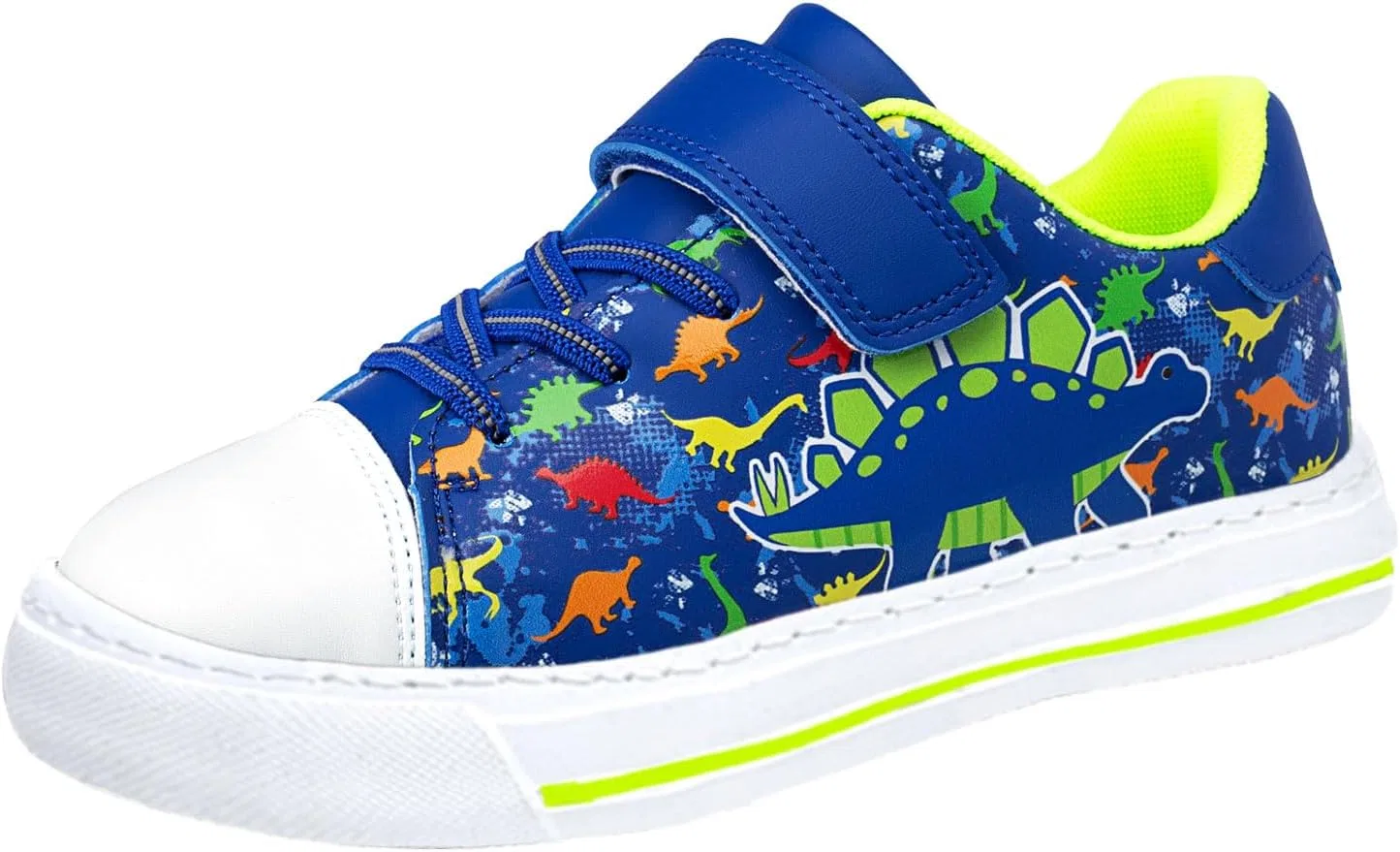 Детские кеды для девочек с пайетками OJLVB, Blue Dinosaur