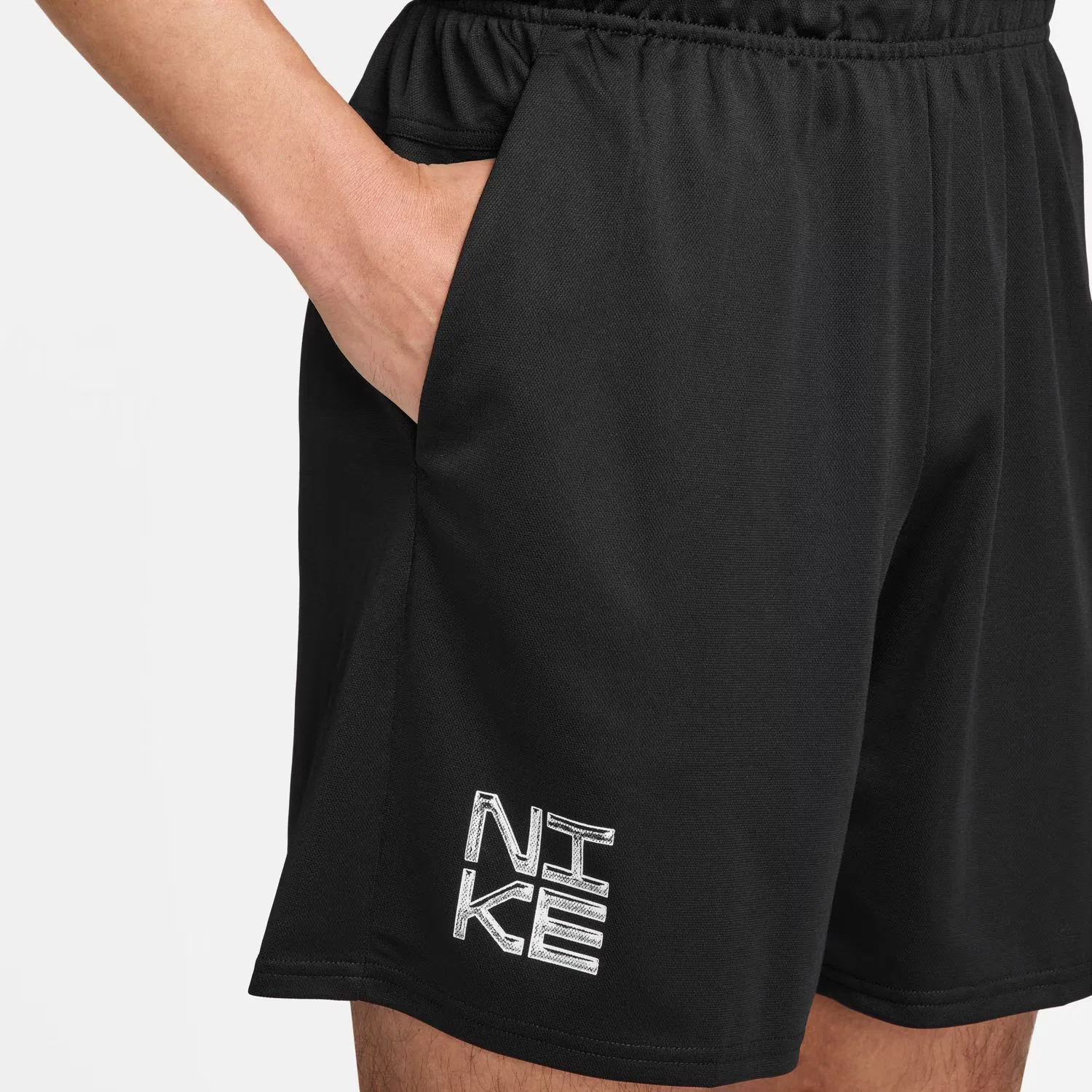 Мужские брюки короткий, M Nk DF Flex 7In Short K Gfx, Nike, черный — фото 4