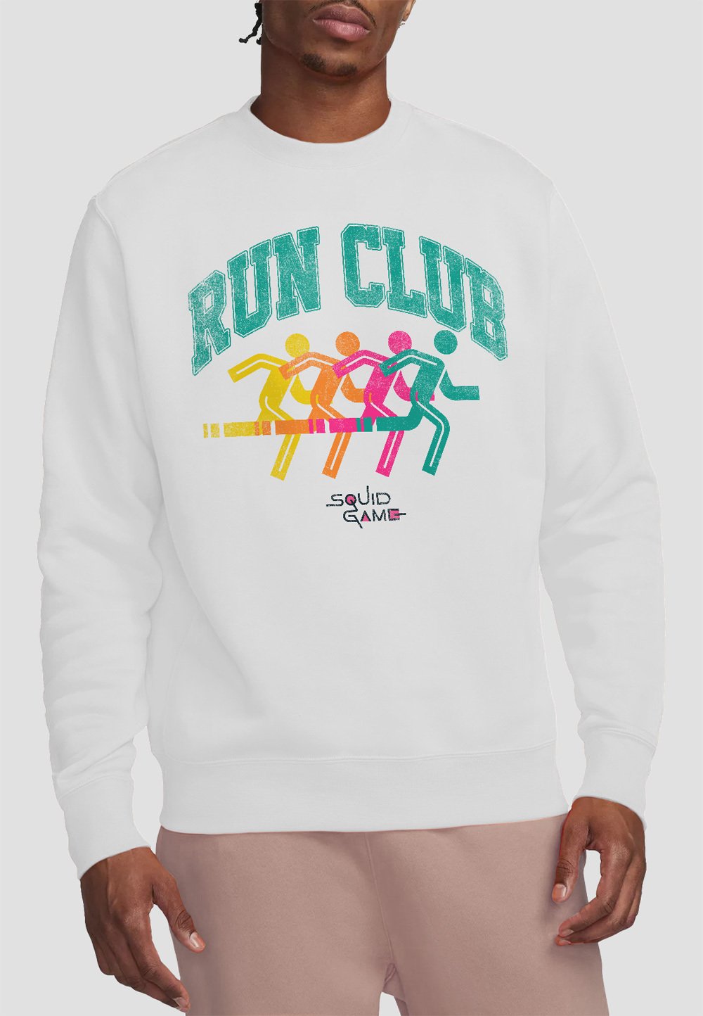 

Толстовка SQUID GAME RUN CLUB NETFLIX, белый