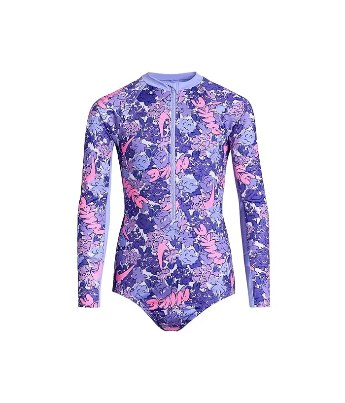 Купальник слитный с длинным рукавом Doodle Logo Nike Kids, Light Thistle