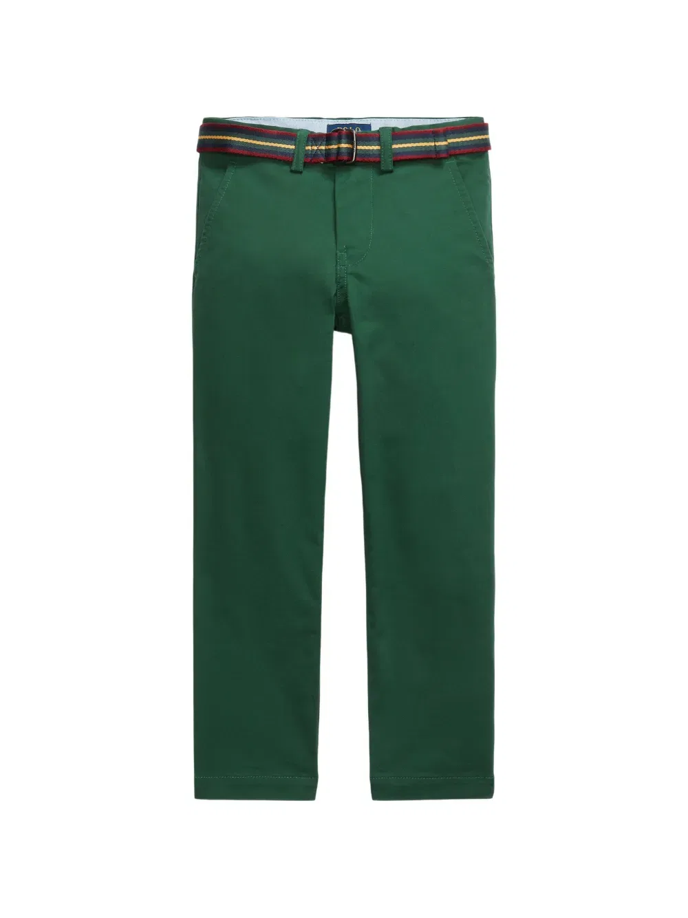Брюки чинос с поясом Polo Ralph Lauren Kids, зеленый
