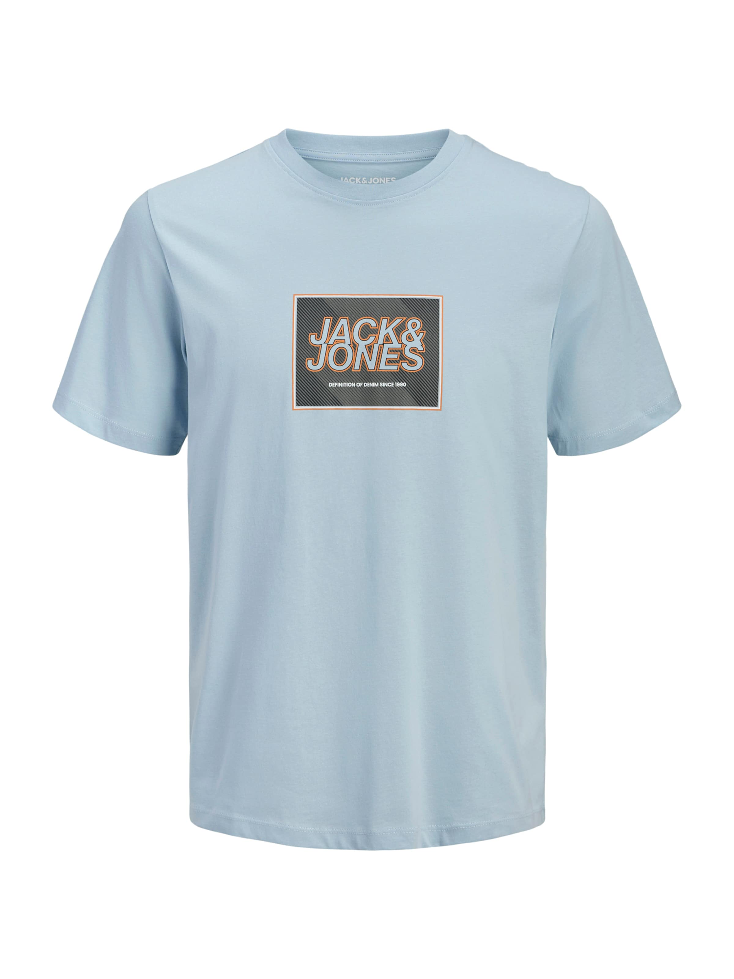 

Jack & Jones Plus Футболка 'JJRain' в светло-голубом цвете