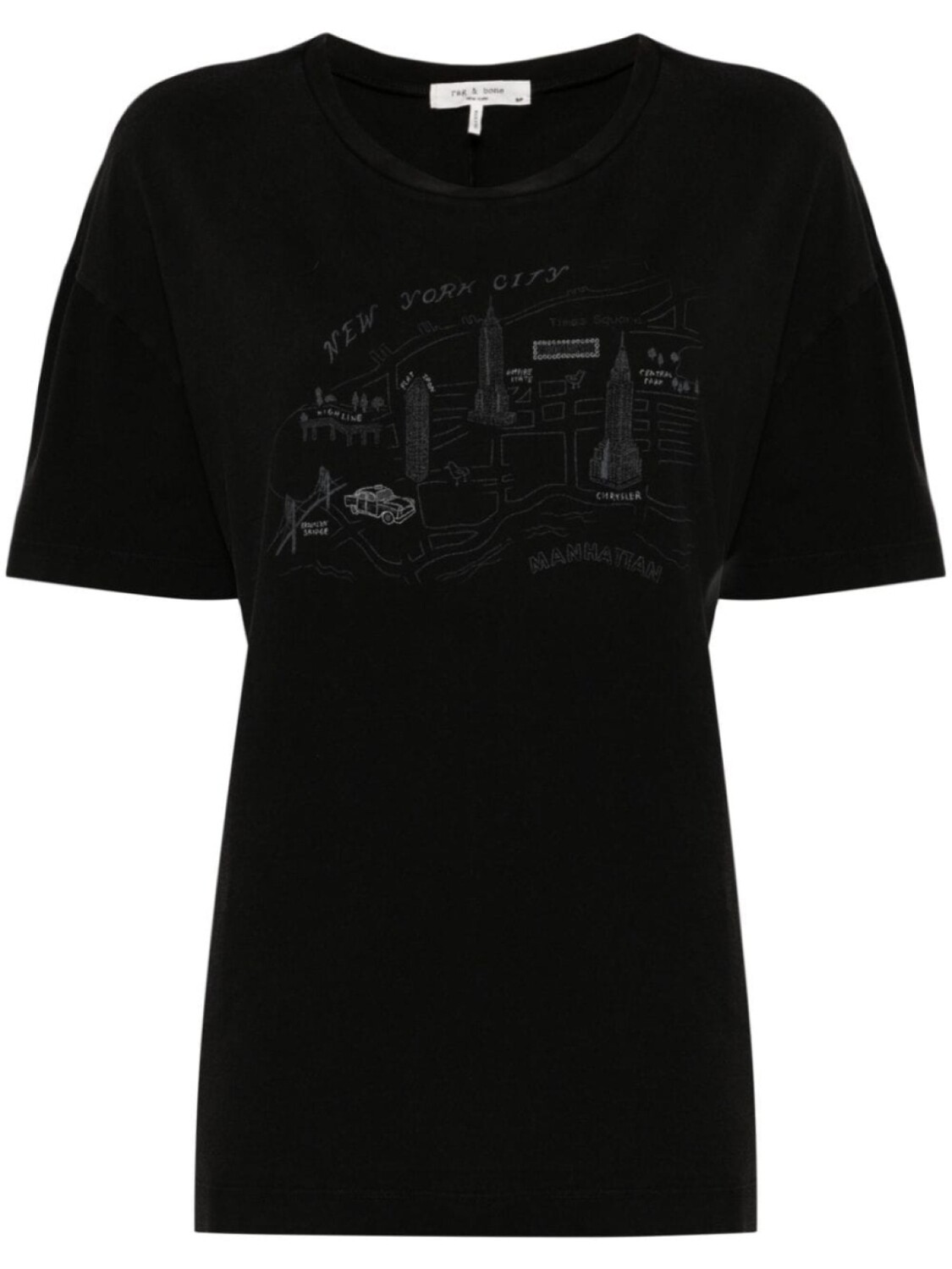 

Rag & bone футболка с графичным принтом, черный
