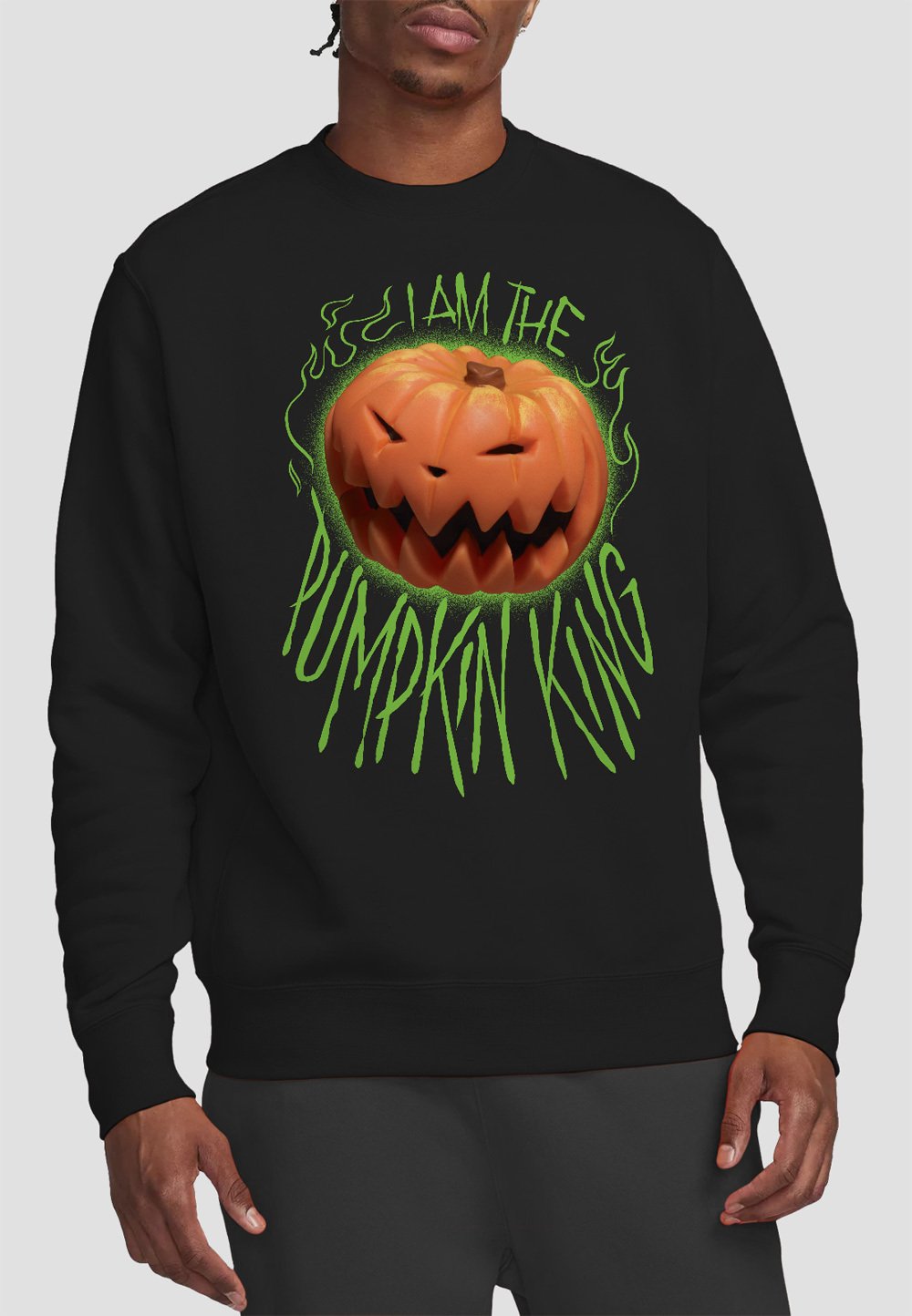 

Толстовка THE NIGHTMARE BEFORE CHRISTMAS I AM THE PUMPKIN KING PRINT Disney, черный