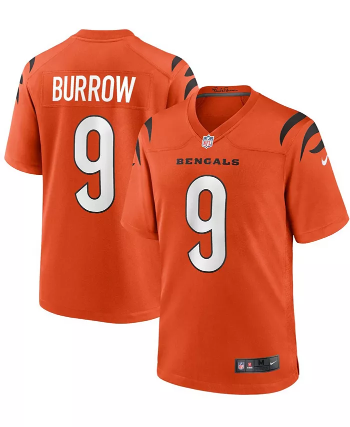 

Мужская оранжевая альтернативная игровая футболка Cincinnati Bengals Joe Burrow Nike