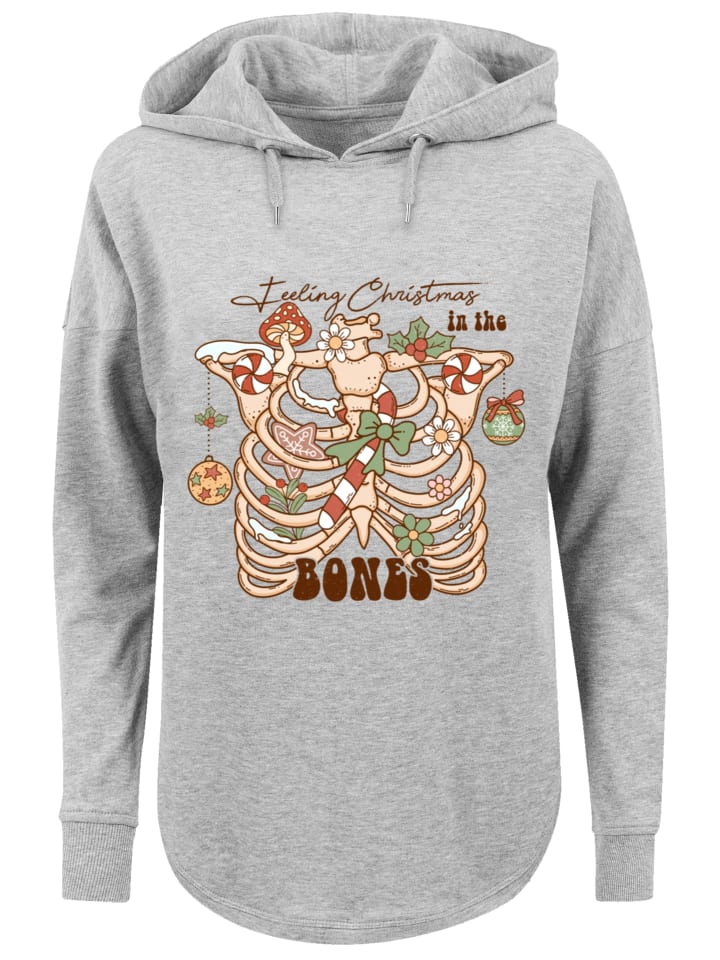 

Пуловер F4NT4STIC Oversized Hoodie Feeling Weihnachten, цвет the bonesgrau
