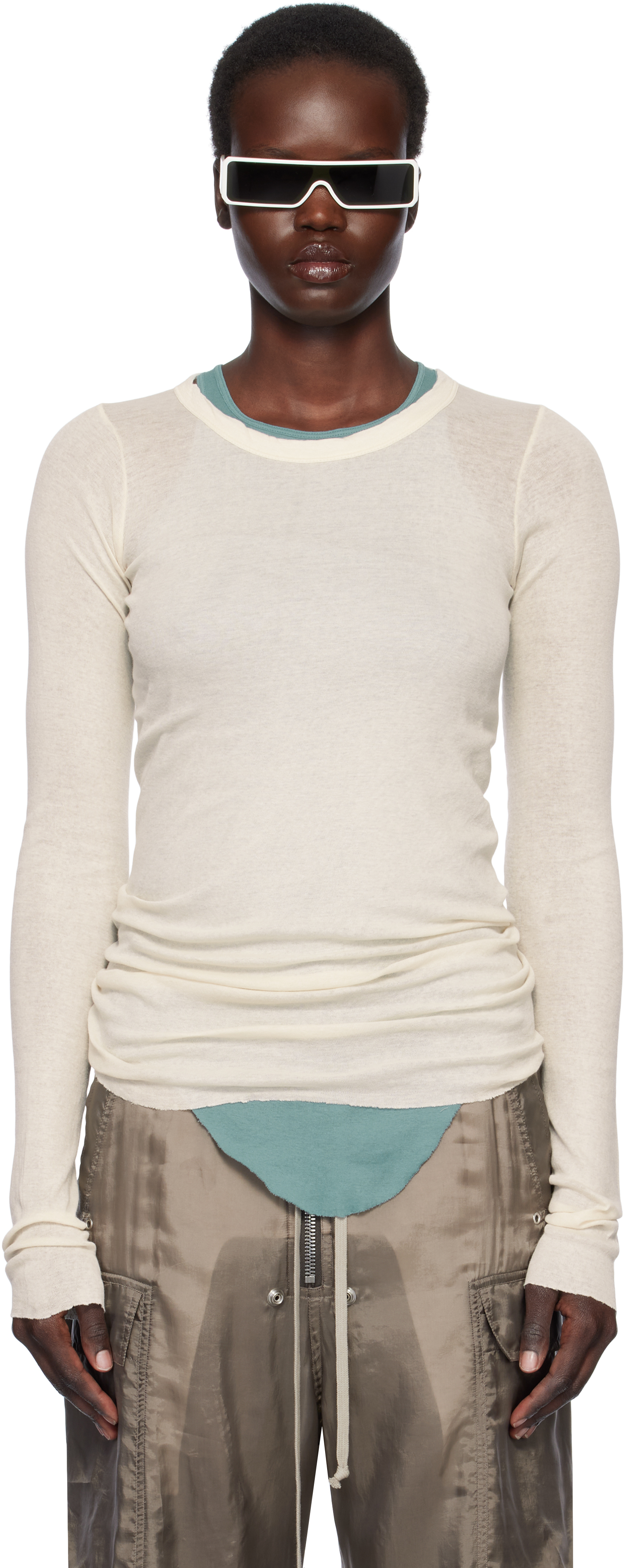 

Футболка Off-White Hollywood Rib LS Rick Owens