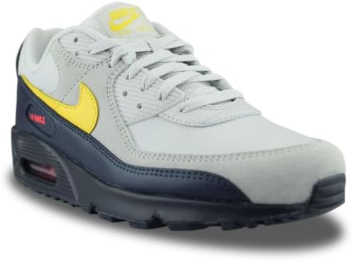 Nike Air Max 90, мужские кроссовки, Neutral Grey Tour Yellow Obsidian — фото 3