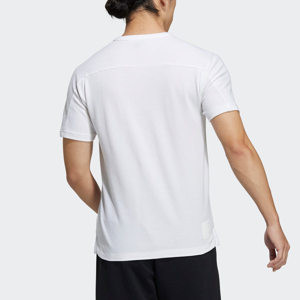 Футболка wj t henly sports casual short sleeve white Adidas, белый — фото 3