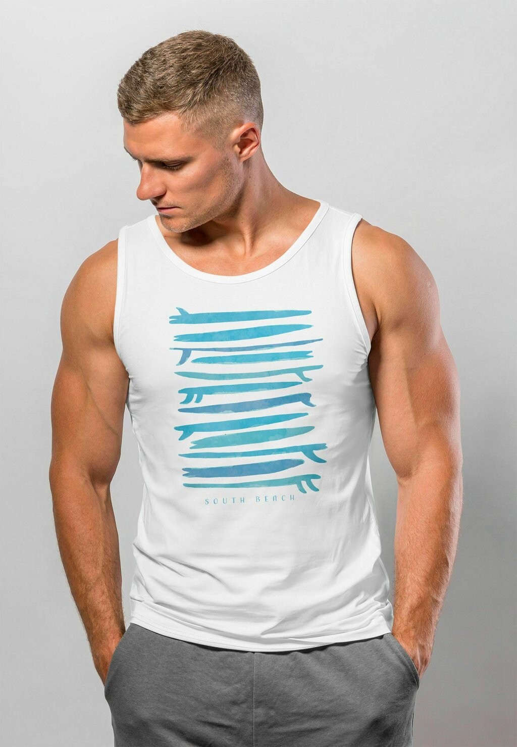 

Топ MOTIV FASHION MUSKEL Neverless, цвет weiss türkis