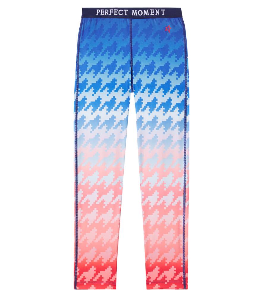 

Хаундстут леггинсы Perfect Moment Kids, Degrade Houndstooth Red/Blue