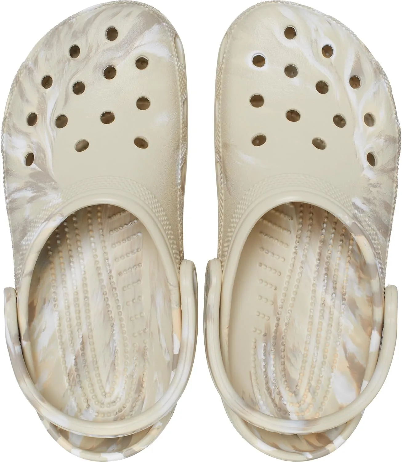 Классические мраморные сабо Crocs унисекс, мультиколор — фото 4
