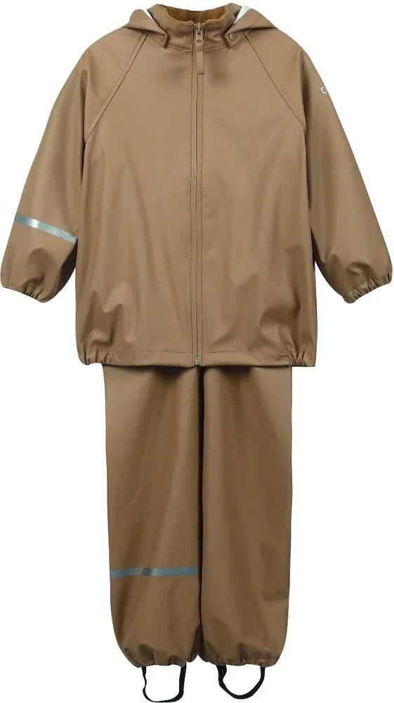 Детский дождевик Basic rainwear set-PU CeLaVi, коричневый