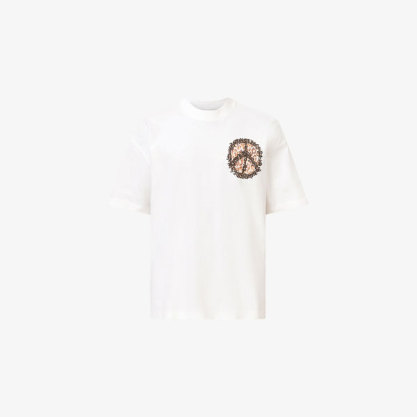 

Оверсайз футболка из хлопкового джерси Allsaints, белый