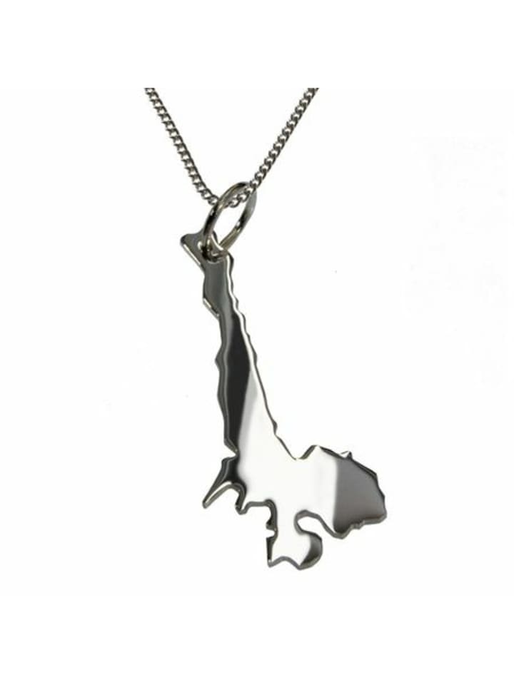 

Schmuckador Колье длиной 50 см + кулон в виде озера Гарда из чистого серебра 925 пробы