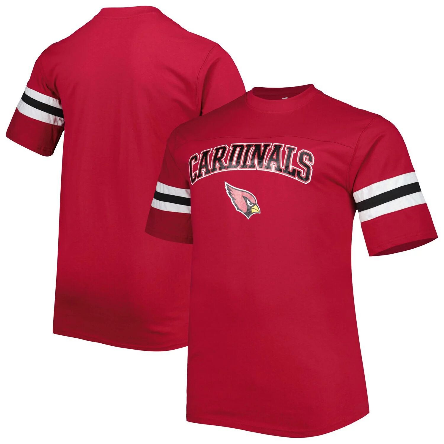 

Мужская футболка с полосками на рукавах Cardinal Arizona Cardinals