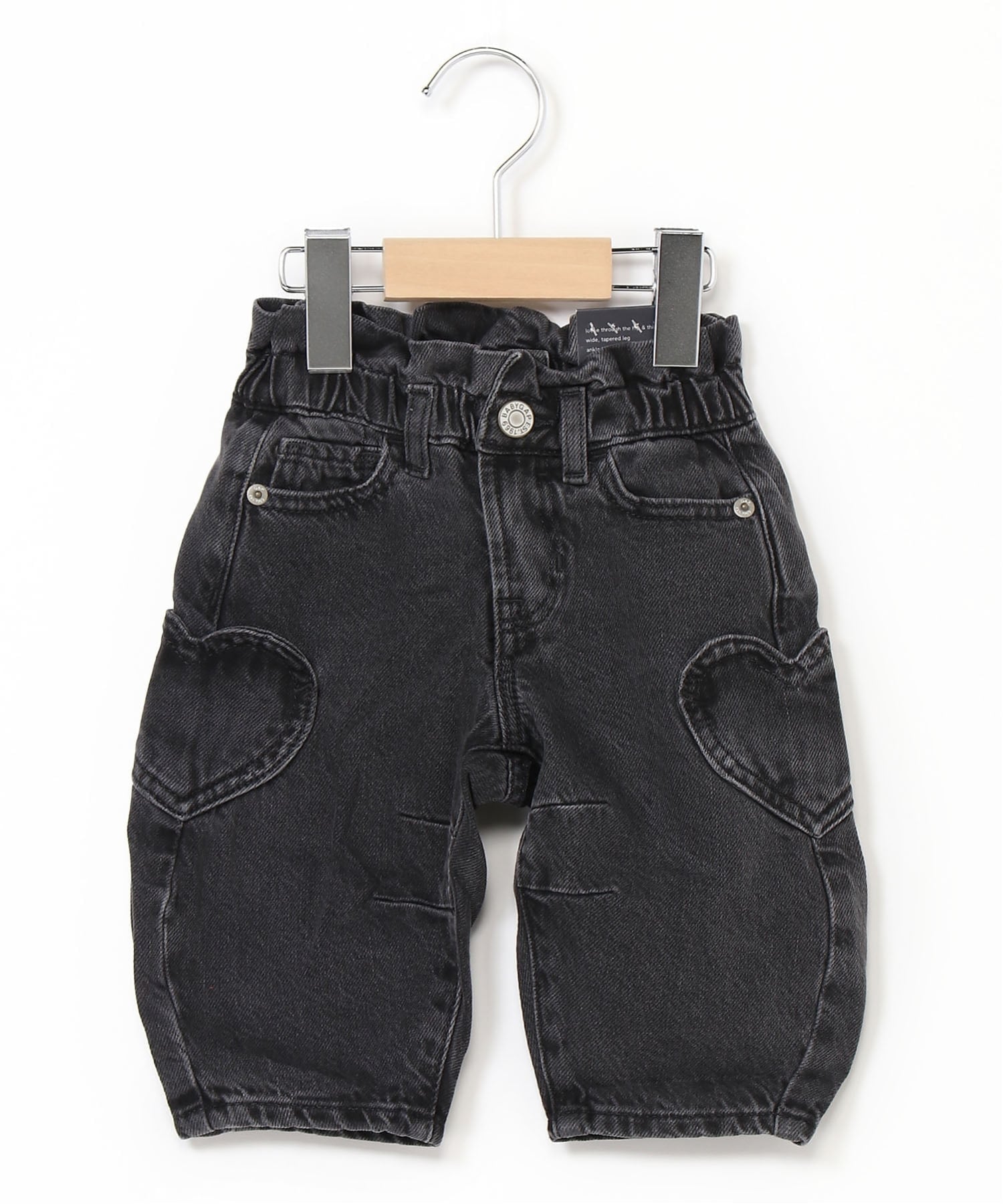 Джинсы babyGap Подкова Джинсовый Бумажный Пакет Gap, BLACK_WASH — фото 4
