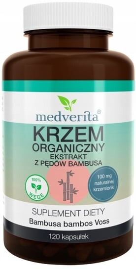 

Medverita, Органический кремний 100 мг из бамбука, 120 капс.