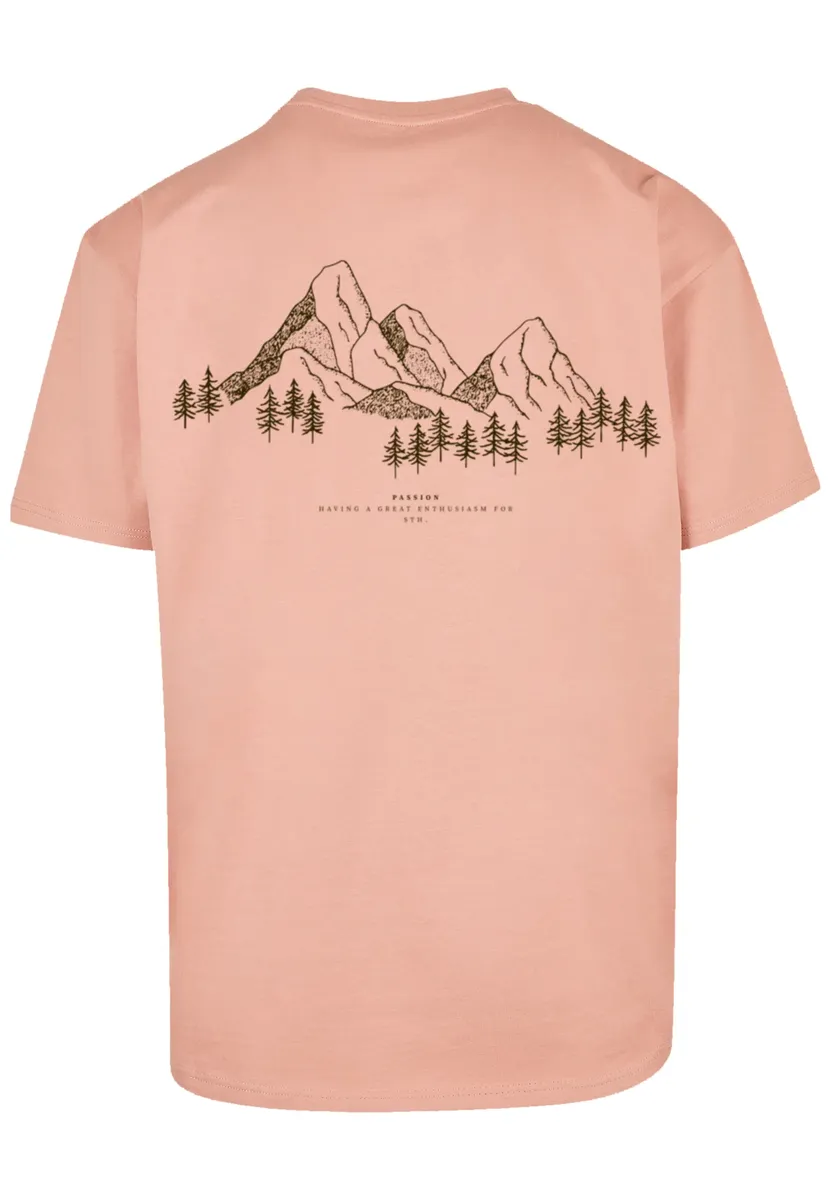 

F4NT4STIC Футболка "PLUS SIZE Mountain Mountains", принт, цвет Amber