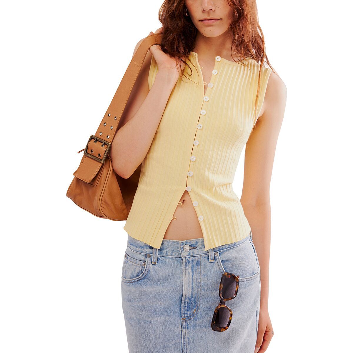 

Тилли Жилет Free People, желтый