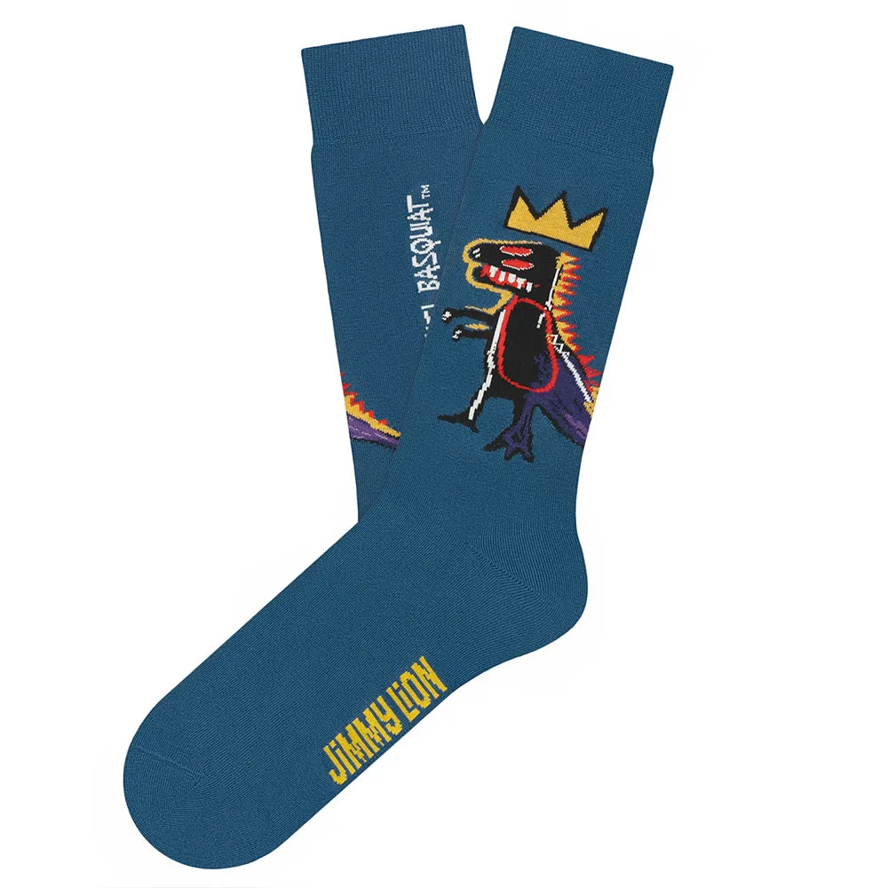 

Носки Jimmy Lion Basquiat Pez Dispenser crew, синий