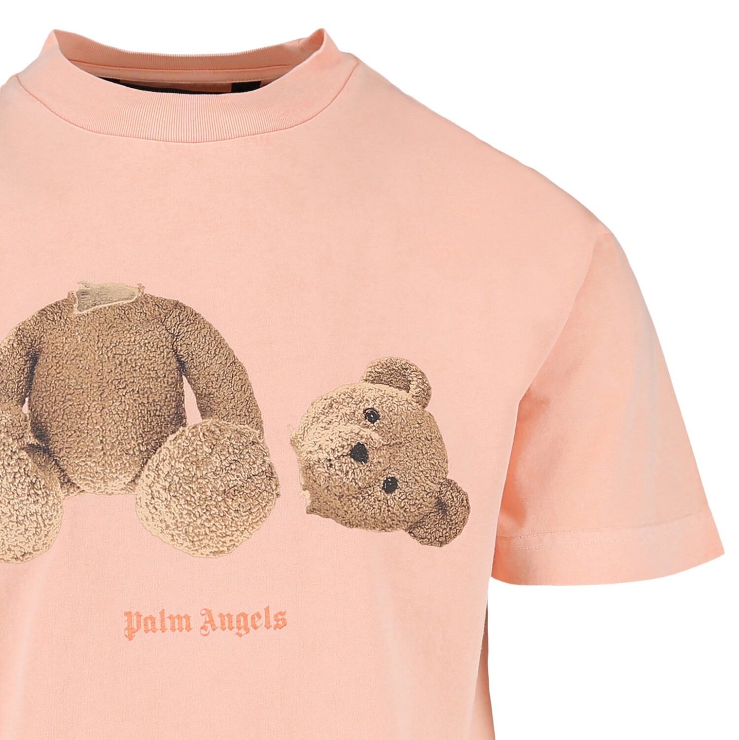 Классическая футболка Palm Angels Bear Salmon Fluorescent — фото 3