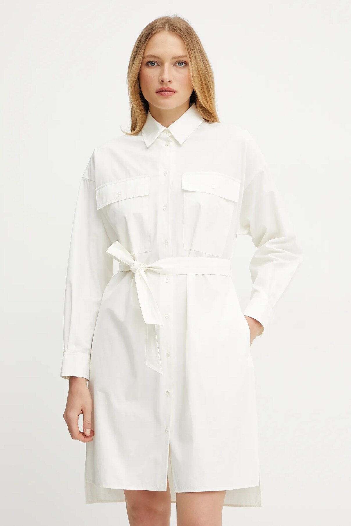 

Платье из хлопка Weekend Max Mara, бежевый