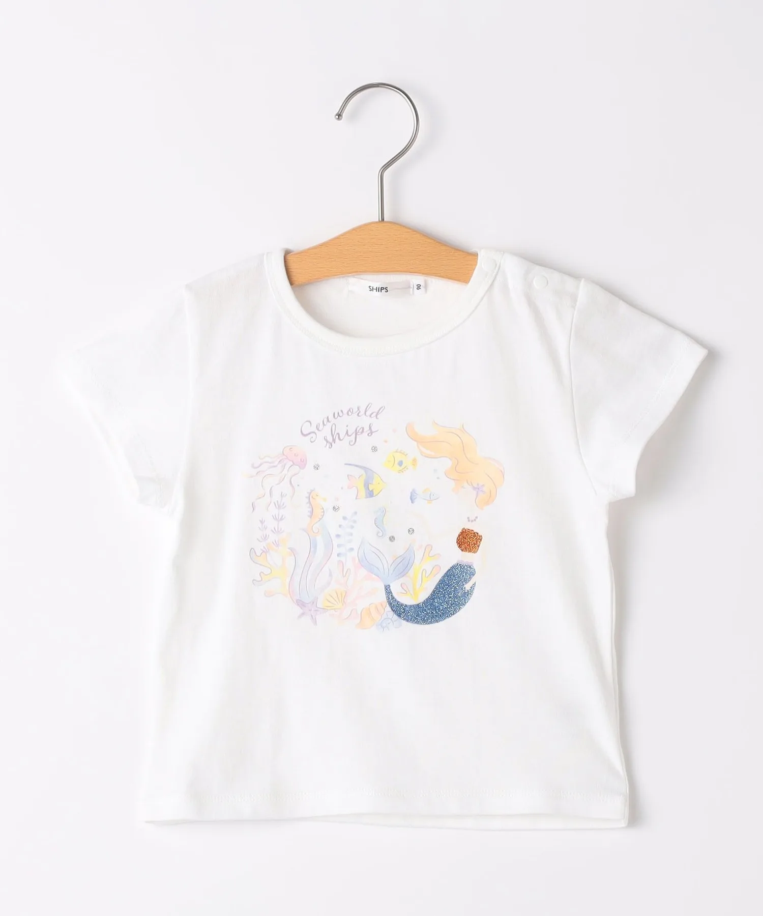 Детская футболка с летним принтом SHIPS KIDS 80-90cm off-white