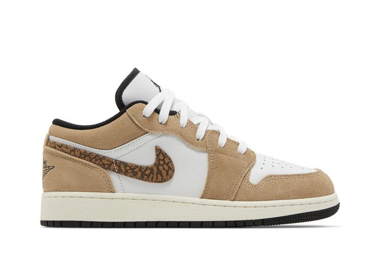 Кроссовки Air Jordan Air Jordan 1 Low SE GS 'Brown Elephant', коричневый — фото 2