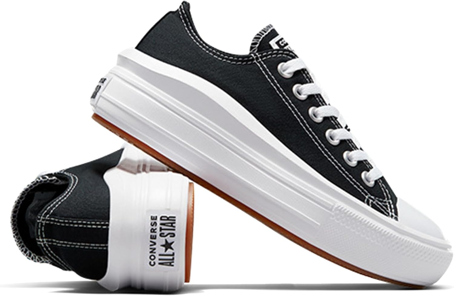 Converse CTAS Move Ox 570256C, кроссовки, Black/White/White — фото 4