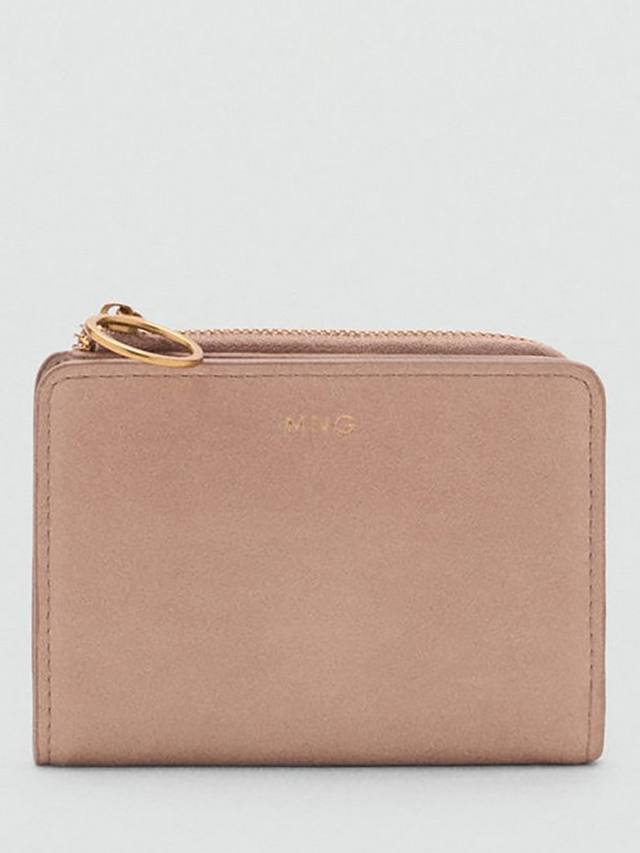 

Ретро кошелёк с молнией наполовину Mango, Pastel Pink