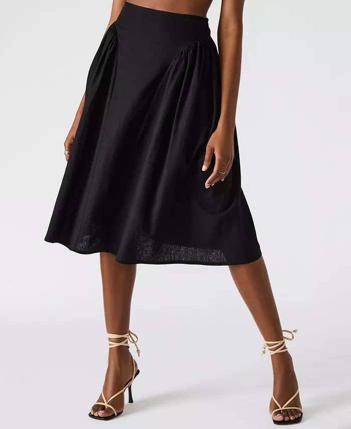 

Женская плиссированная миди-юбка Brooklyn Steve Madden, черный