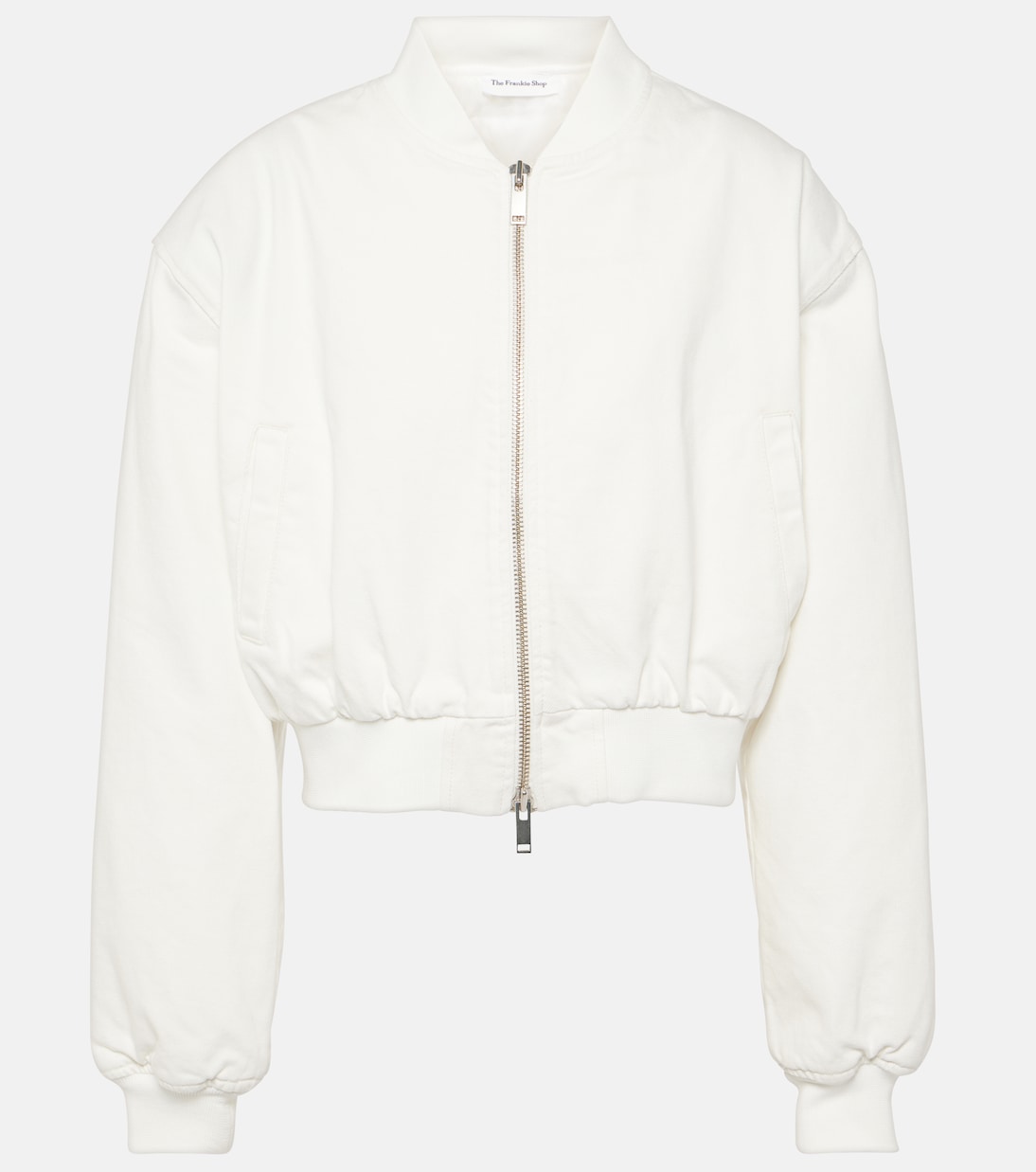 

Укороченная джинсовая куртка-бомбер Micky The Frankie Shop, белый