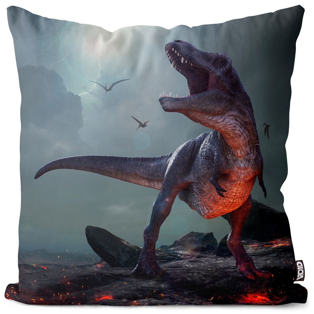 

Чехол на подушку VOID Tyrannosaurus Rex Dino, полиэстер, водонепроницаемая подушка для улицы и дома. Размер: 60 x 60 см.
