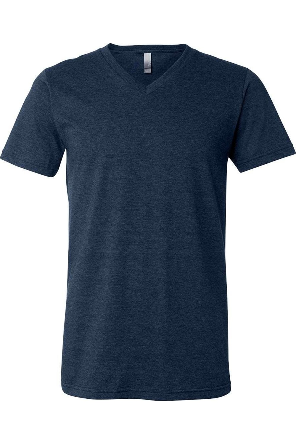 

Футболка BELLA + CANVAS Heather CVC с V-образным вырезом, цвет heather navy