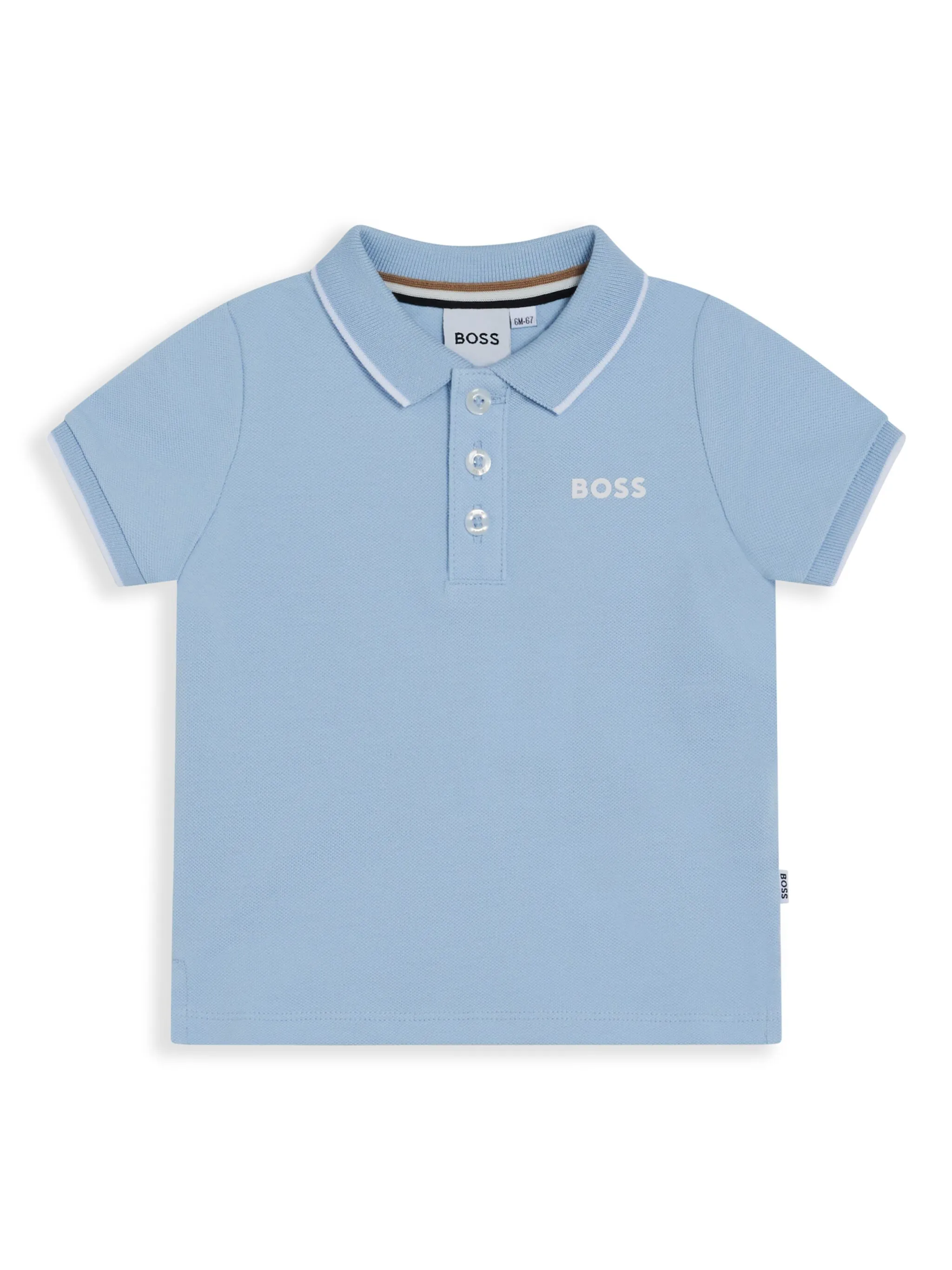 

Рубашка поло с логотипом Boss Kidswear, синий