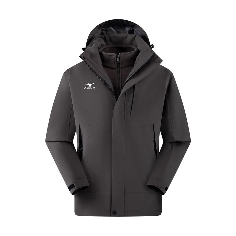 

Куртка унисекс, с капюшоном, утепленные, другие Mizuno, ebony коричневый