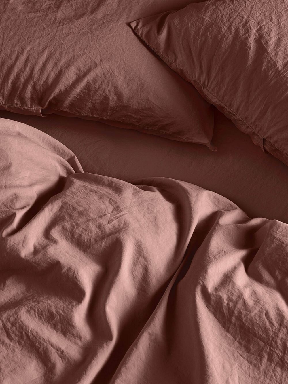 

Одинарная плоская простыня из хлопка Bedfolk, ржавчина
